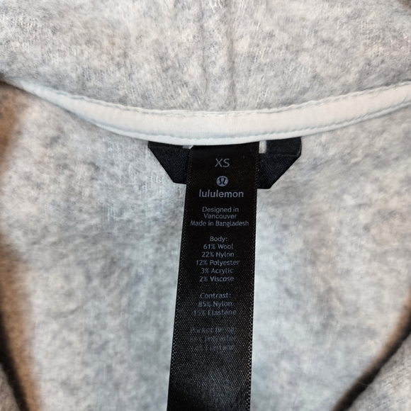 Lululemon Athletica Heathered Gray Hooded Jacket - Picture 5 of 7